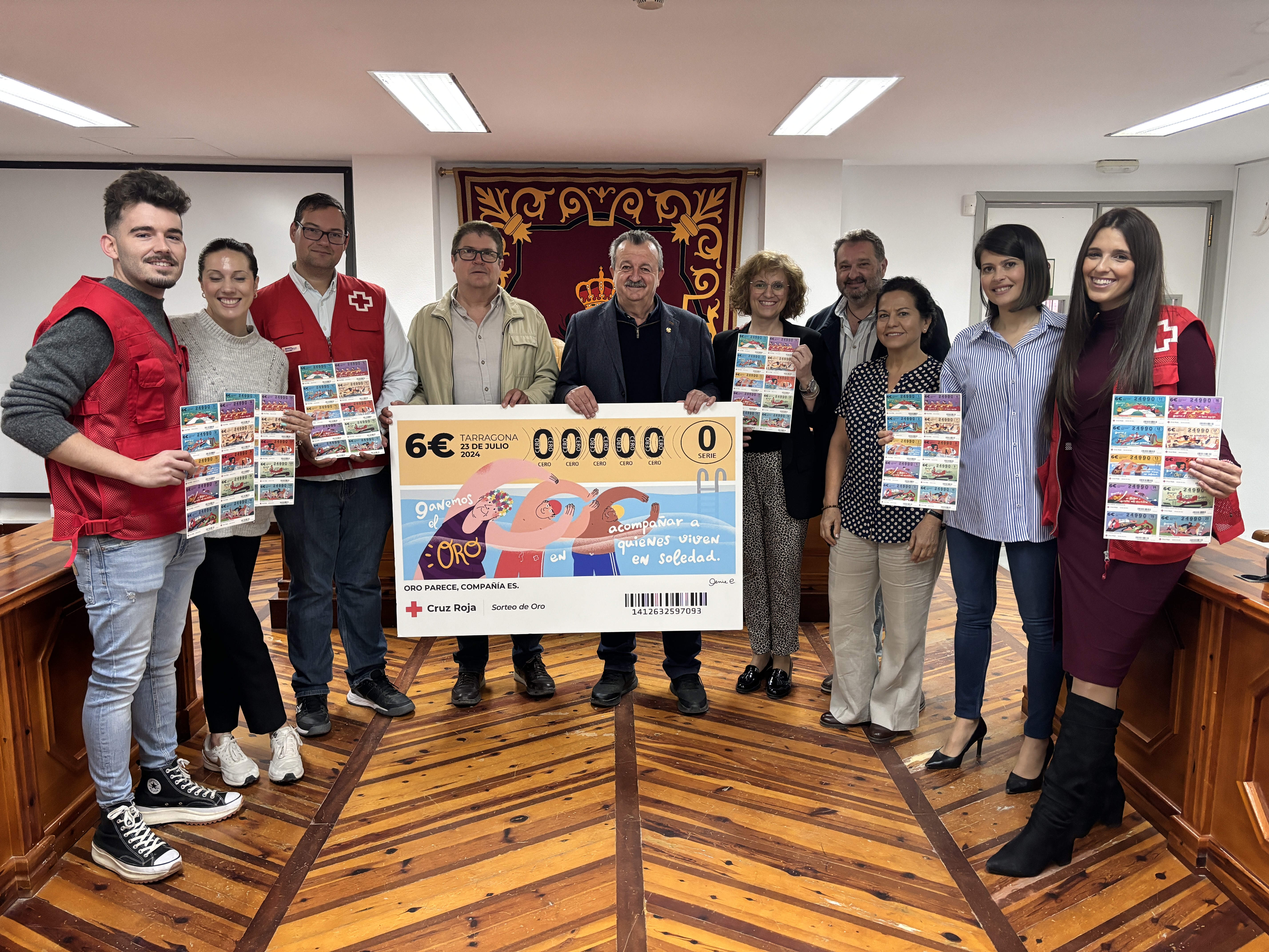 El Ayuntamiento de Pulpí apoya a Cruz Roja en el “Sorteo de Oro” 